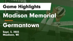 Madison Memorial  vs Germantown  Game Highlights - Sept. 3, 2023