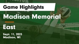 Madison Memorial  vs East  Game Highlights - Sept. 11, 2023