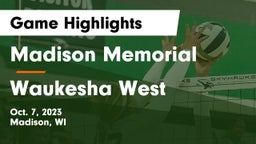 Madison Memorial  vs Waukesha West  Game Highlights - Oct. 7, 2023