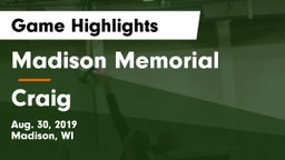 Madison Memorial  vs Craig Game Highlights - Aug. 30, 2019