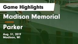 Madison Memorial  vs Parker Game Highlights - Aug. 31, 2019
