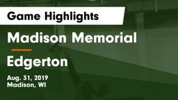 Madison Memorial  vs Edgerton Game Highlights - Aug. 31, 2019