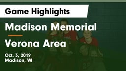 Madison Memorial  vs Verona Area  Game Highlights - Oct. 3, 2019