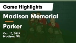 Madison Memorial  vs Parker  Game Highlights - Oct. 10, 2019