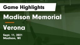 Madison Memorial  vs Verona Game Highlights - Sept. 11, 2021