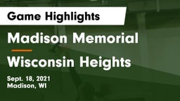 Madison Memorial  vs Wisconsin Heights Game Highlights - Sept. 18, 2021