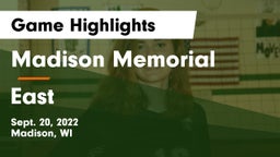 Madison Memorial  vs East  Game Highlights - Sept. 20, 2022