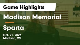Madison Memorial  vs Sparta  Game Highlights - Oct. 21, 2022