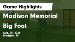 Madison Memorial  vs Big Foot  Game Highlights - Aug. 25, 2023