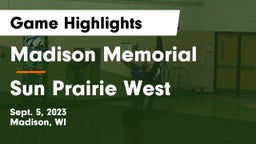 Madison Memorial  vs Sun Prairie West  Game Highlights - Sept. 5, 2023