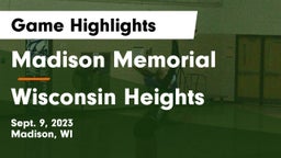 Madison Memorial  vs Wisconsin Heights  Game Highlights - Sept. 9, 2023