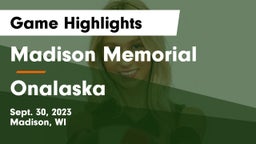 Madison Memorial  vs Onalaska  Game Highlights - Sept. 30, 2023