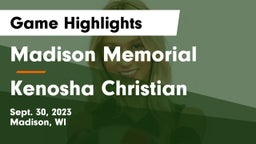 Madison Memorial  vs Kenosha Christian Game Highlights - Sept. 30, 2023