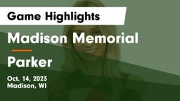 Madison Memorial  vs Parker  Game Highlights - Oct. 14, 2023