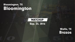 Matchup: Bloomington vs. Brazos  2016
