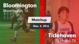 Matchup: Bloomington vs. Tidehaven  2016