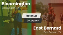 Matchup: Bloomington vs. East Bernard  2017