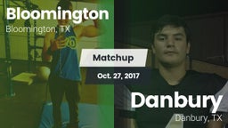 Matchup: Bloomington vs. Danbury  2017