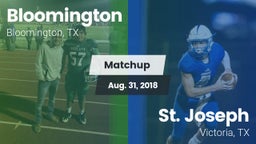 Matchup: Bloomington vs. St. Joseph  2018