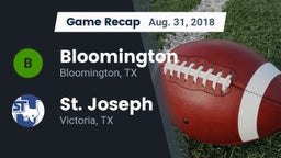 Recap: Bloomington  vs. St. Joseph  2018