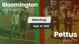 Matchup: Bloomington vs. Pettus  2018