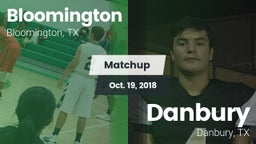 Matchup: Bloomington vs. Danbury  2018