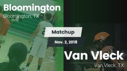 Matchup: Bloomington vs. Van Vleck  2018