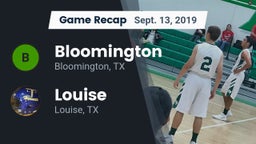 Recap: Bloomington  vs. Louise  2019