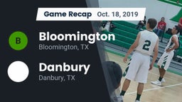 Recap: Bloomington  vs. Danbury  2019