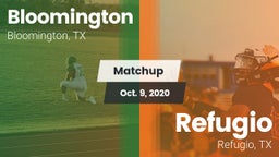 Matchup: Bloomington vs. Refugio  2020