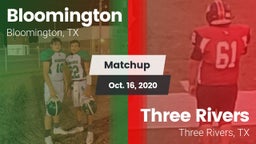 Matchup: Bloomington vs. Three Rivers  2020