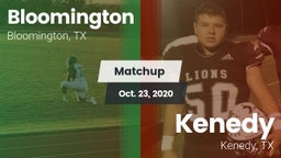 Matchup: Bloomington vs. Kenedy  2020