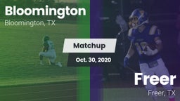 Matchup: Bloomington vs. Freer  2020