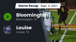 Recap: Bloomington  vs. Louise  2021