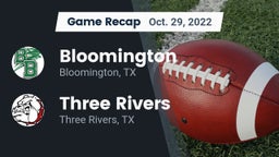 Recap: Bloomington  vs. Three Rivers  2022