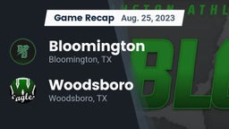 Recap: Bloomington  vs. Woodsboro  2023