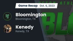Recap: Bloomington  vs. Kenedy  2023