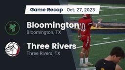 Recap: Bloomington  vs. Three Rivers  2023
