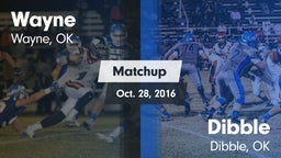 Matchup: Wayne vs. Dibble  2016