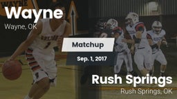 Matchup: Wayne vs. Rush Springs  2017