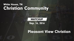 Matchup: Christian Community vs. Pleasant View Christian 2016