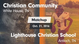 Matchup: Christian Community vs. Lighthouse Christian School 2016
