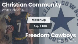 Matchup: Christian Community vs. Freedom Cowboys 2016