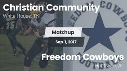 Matchup: Christian Community vs. Freedom Cowboys 2017
