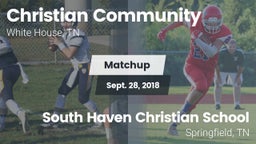Matchup: Christian Community vs. South Haven Christian School 2018