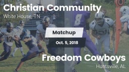 Matchup: Christian Community vs. Freedom Cowboys 2018