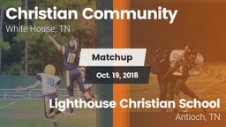 Matchup: Christian Community vs. Lighthouse Christian School 2018