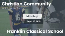 Matchup: Christian Community vs. Franklin Classical School 2019