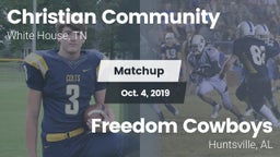 Matchup: Christian Community vs. Freedom Cowboys 2019