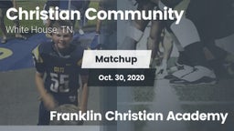 Matchup: Christian Community vs. Franklin Christian Academy 2020